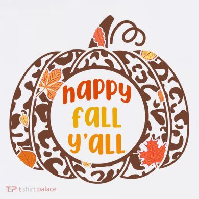 Happy Fall Yall Festive Pumpkin Sustainable Bucket Hat