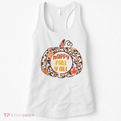 Happy Fall Yall Festive Pumpkin Women's Tank Top