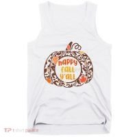 Happy Fall Yall Festive Pumpkin Tank Top thumb 0