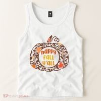 Happy Fall Yall Festive Pumpkin Tank Top thumb 2