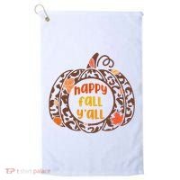 Happy Fall Yall Festive Pumpkin Golf Towel thumb 0