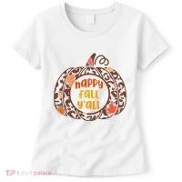 Happy Fall Yall Festive Pumpkin Women's T-Shirt thumb 0
