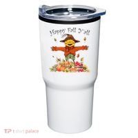 Happy Fall Yall Scarecrow Pumpkin Thanksgiving Halloween Tumbler thumb 0