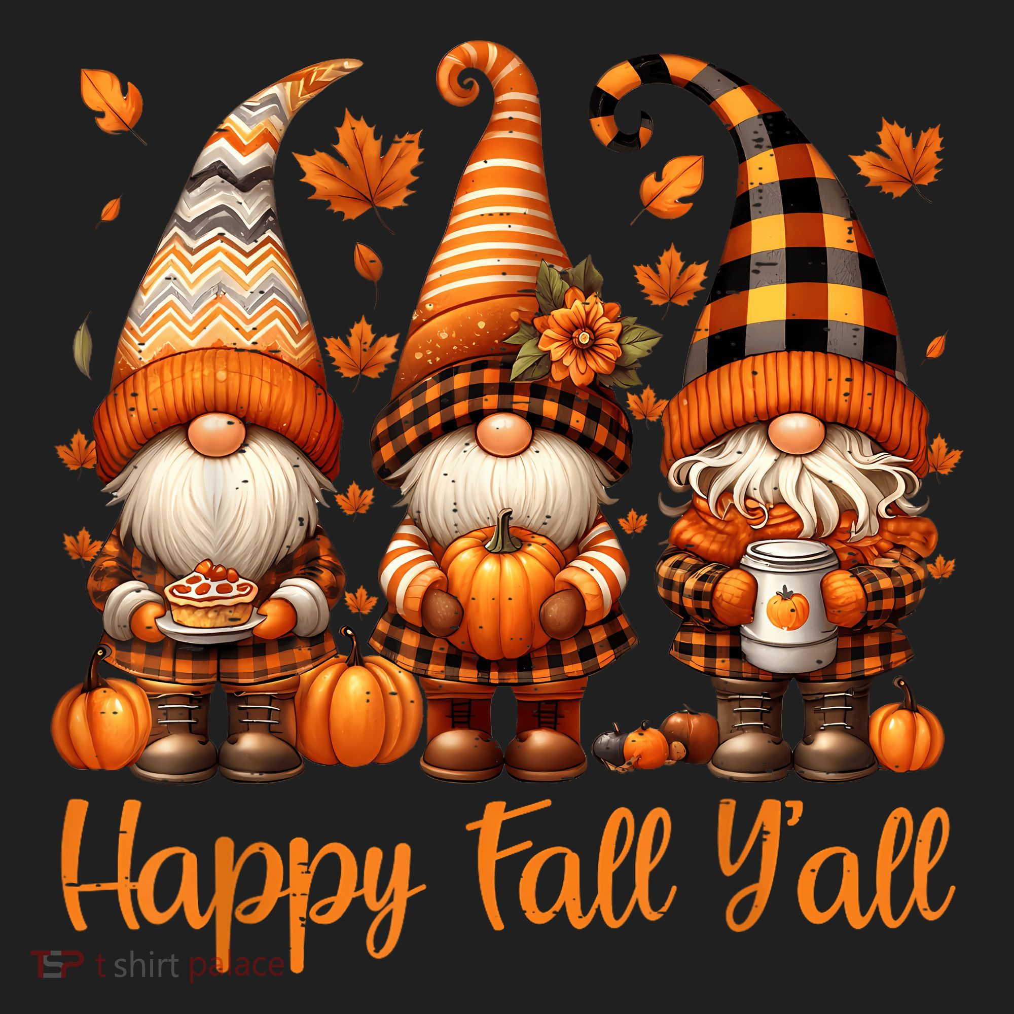 Happy Fall YAll Gnome Pumpkin Autumn Thanksgiving Women's Sweatshirt