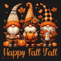 Happy Fall YAll Gnome Pumpkin Autumn Thanksgiving Tote Bag thumb 4
