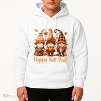 Happy Fall YAll Gnome Pumpkin Autumn Thanksgiving Hoodie thumb 2