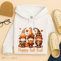 Happy Fall YAll Gnome Pumpkin Autumn Thanksgiving Hoodie thumb 4