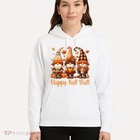 Happy Fall YAll Gnome Pumpkin Autumn Thanksgiving Hoodie thumb 5