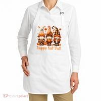 Happy Fall YAll Gnome Pumpkin Autumn Thanksgiving Apron thumb 2