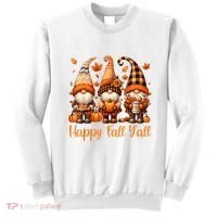 Happy Fall YAll Gnome Pumpkin Autumn Thanksgiving Sweatshirt thumb 0