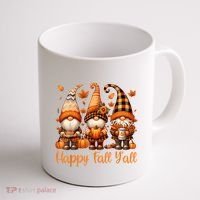 Happy Fall YAll Gnome Pumpkin Autumn Thanksgiving Coffee Mug thumb 1