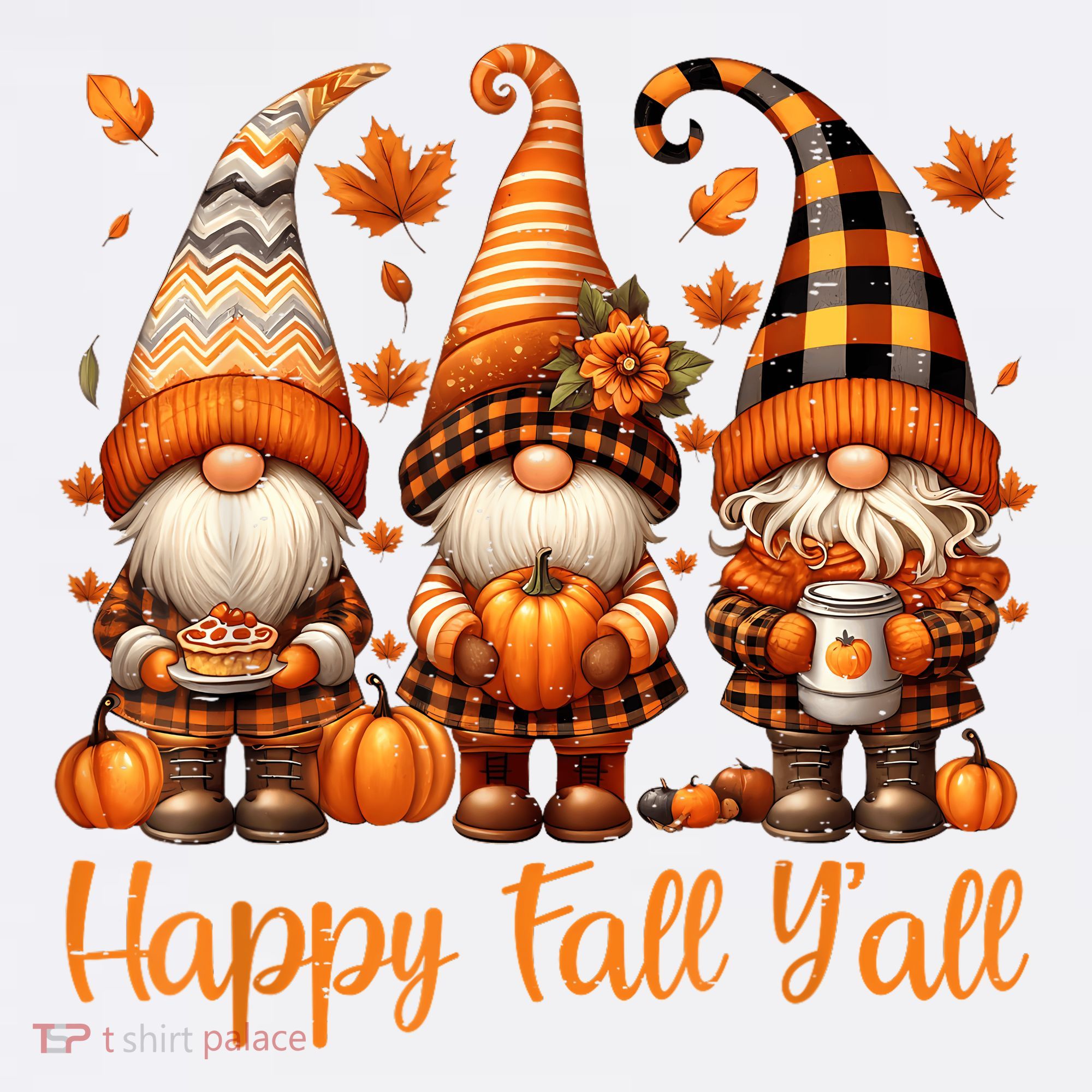 Happy Fall YAll Gnome Pumpkin Autumn Thanksgiving Women's Hoodie