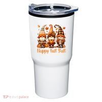 Happy Fall YAll Gnome Pumpkin Autumn Thanksgiving Tumbler thumb 0