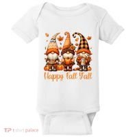 Happy Fall YAll Gnome Pumpkin Autumn Thanksgiving Baby Bodysuit thumb 0