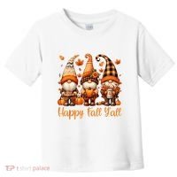 Happy Fall YAll Gnome Pumpkin Autumn Thanksgiving Toddler T-Shirt thumb 0