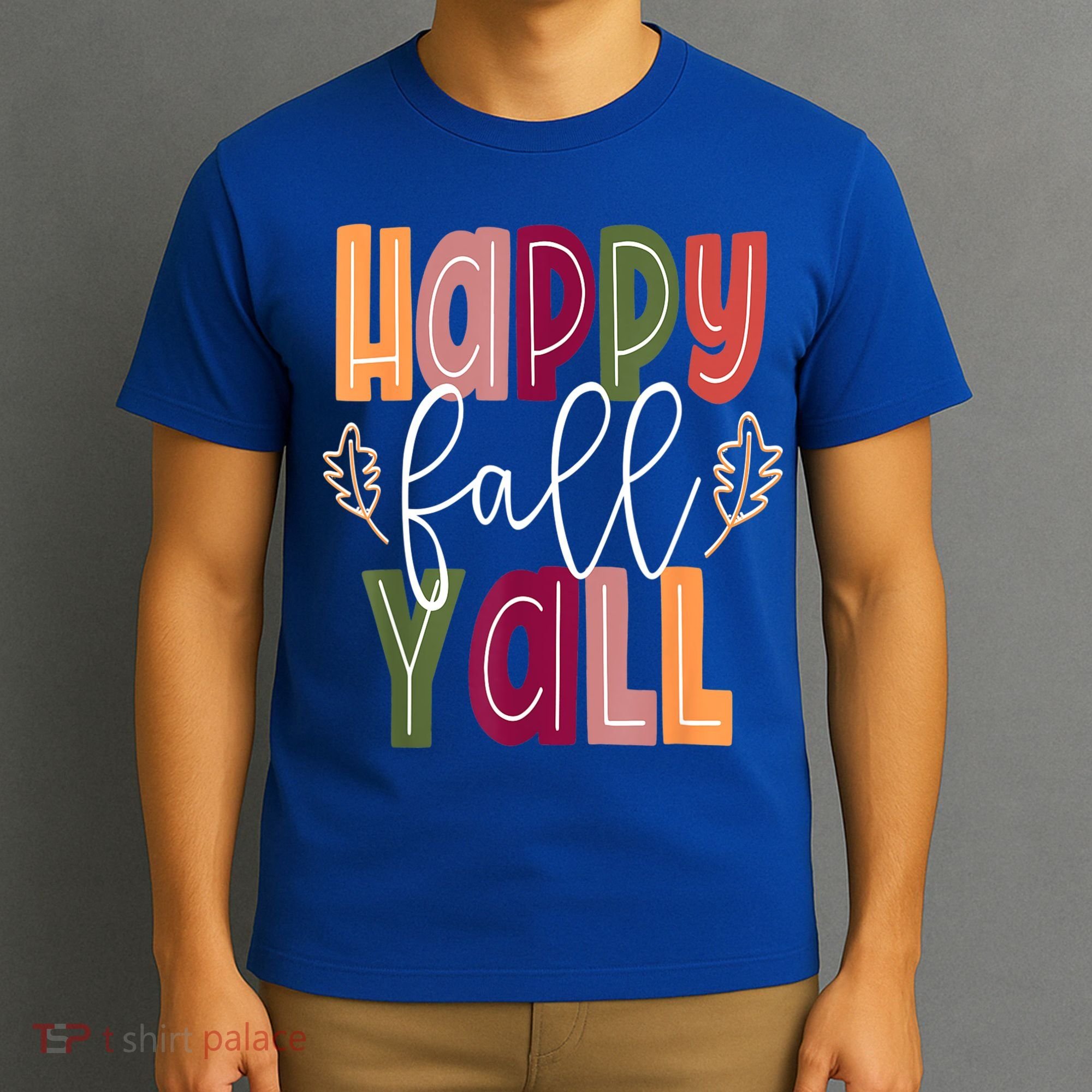 Happy Fall Yall Pumpkin Thanksgiving Halloween Cute Women T-Shirt