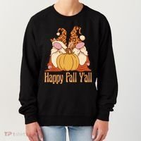Happy Fall Y'all Gnome Cute Pumpkin Women's Sweatshirt thumb 0