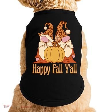 Happy Fall Y'all Gnome Cute Pumpkin Doggie Tank