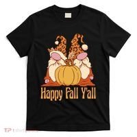 Happy Fall Y'all Gnome Cute Pumpkin T-Shirt thumb 0