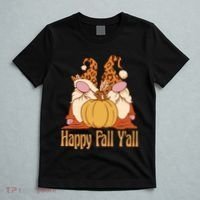 Happy Fall Y'all Gnome Cute Pumpkin T-Shirt thumb 5