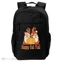 Happy Fall Y'all Gnome Cute Pumpkin Backpack thumb 0