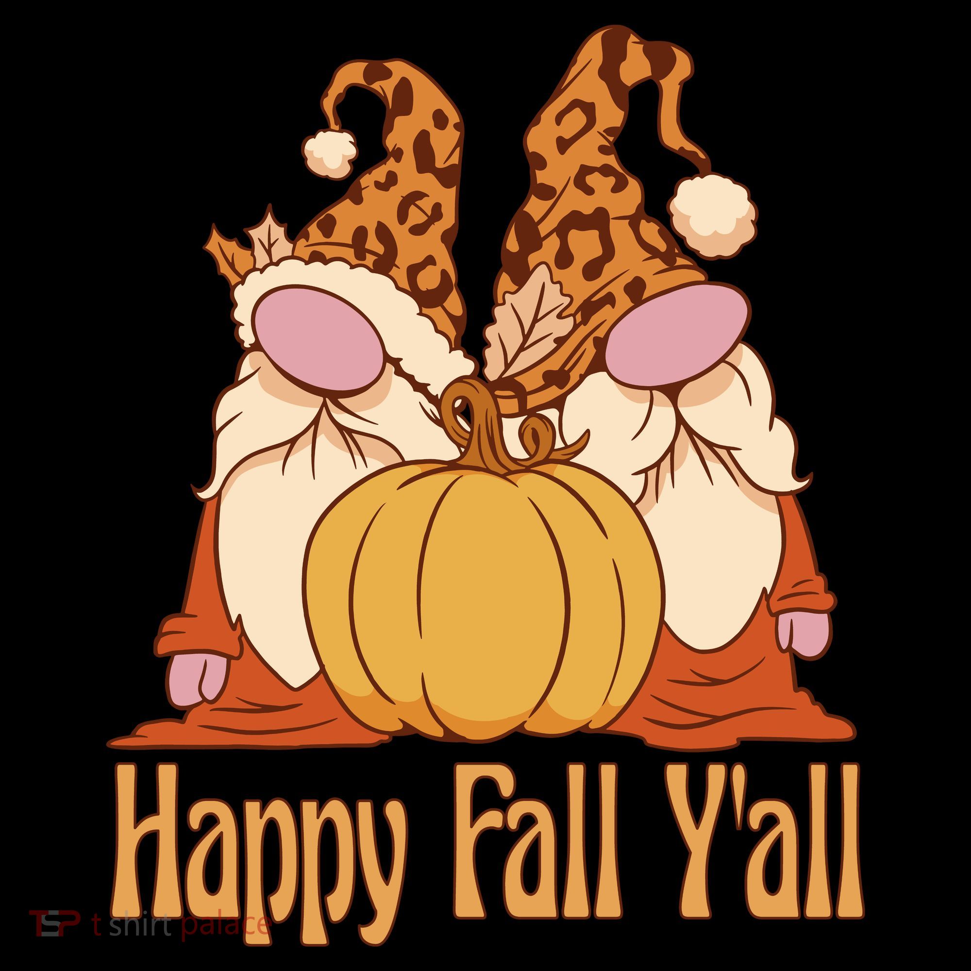 Happy Fall Y'all Gnome Cute Pumpkin Women's Hoodie