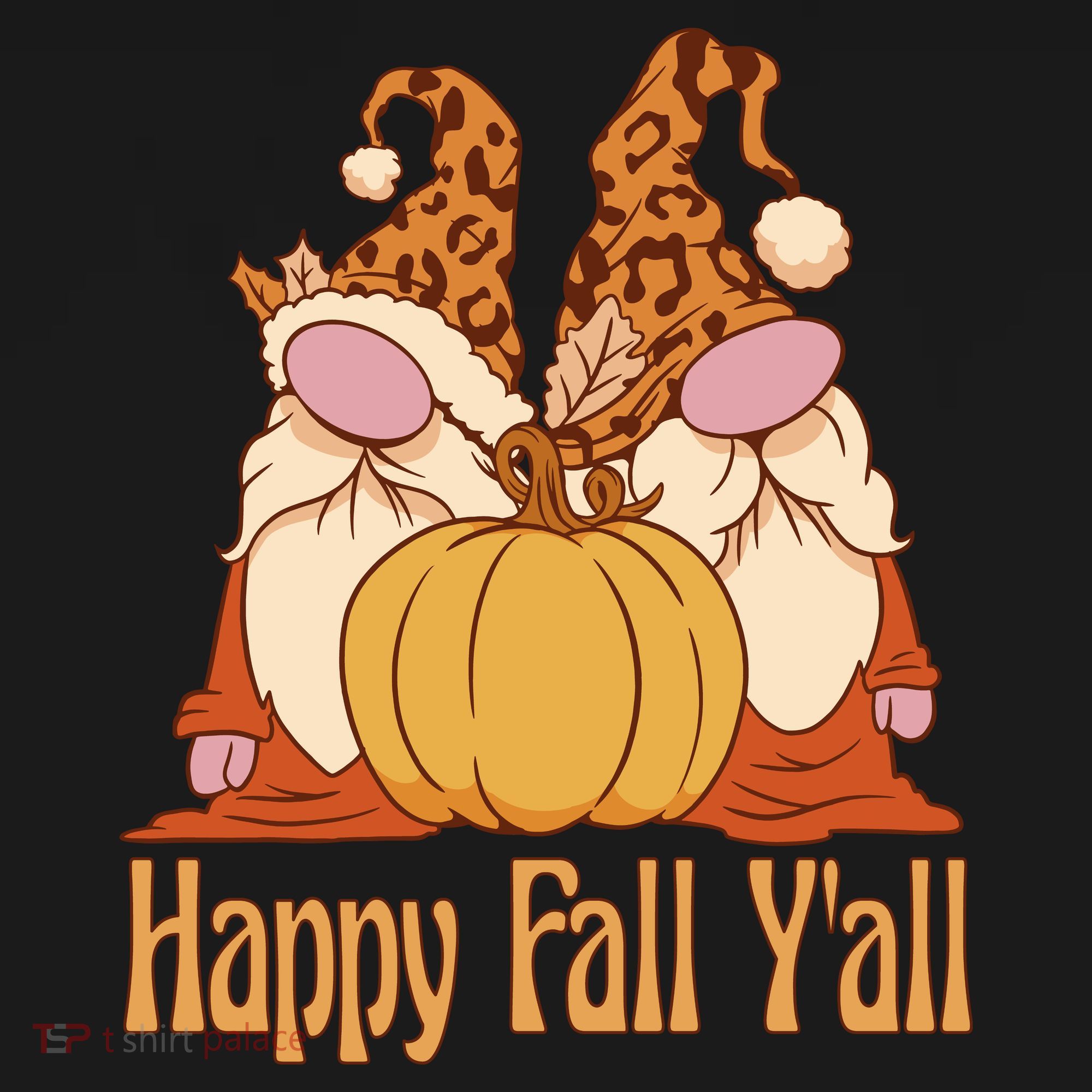 Happy Fall Y'all Gnome Cute Pumpkin Mousepad