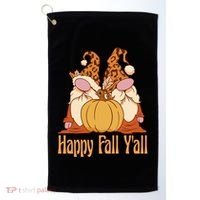 Happy Fall Y'all Gnome Cute Pumpkin Golf Towel thumb 0