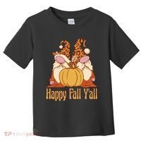 Happy Fall Y'all Gnome Cute Pumpkin Toddler T-Shirt thumb 0