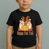Happy Fall Y'all Gnome Cute Pumpkin Toddler T-Shirt thumb 2