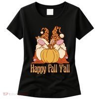 Happy Fall Y'all Gnome Cute Pumpkin Women's T-Shirt thumb 0