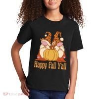 Happy Fall Y'all Gnome Cute Pumpkin Kids T-Shirt thumb 2