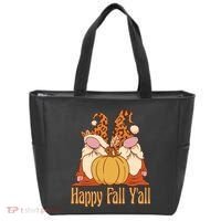 Happy Fall Y'all Gnome Cute Pumpkin Tote Bag thumb 0