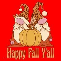 Happy Fall Y'all Gnome Cute Pumpkin Santa Hat thumb 1