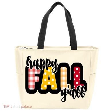 Happy Fall Yall Cozy Tote Bag