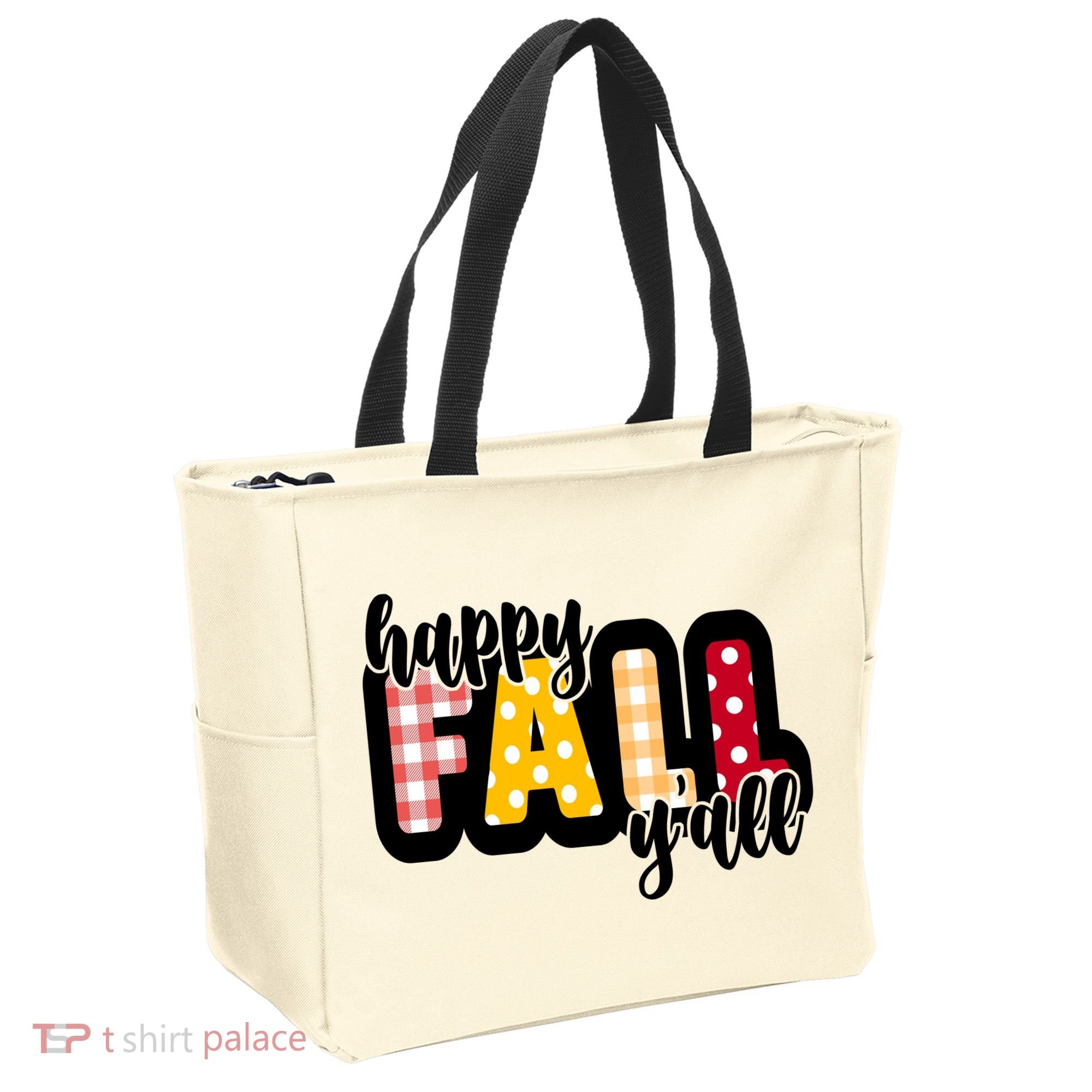 Happy Fall Yall Cozy Tote Bag