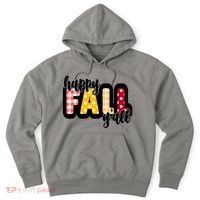 Happy Fall Yall Cozy Hoodie thumb 0