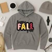 Happy Fall Yall Cozy Hoodie thumb 3