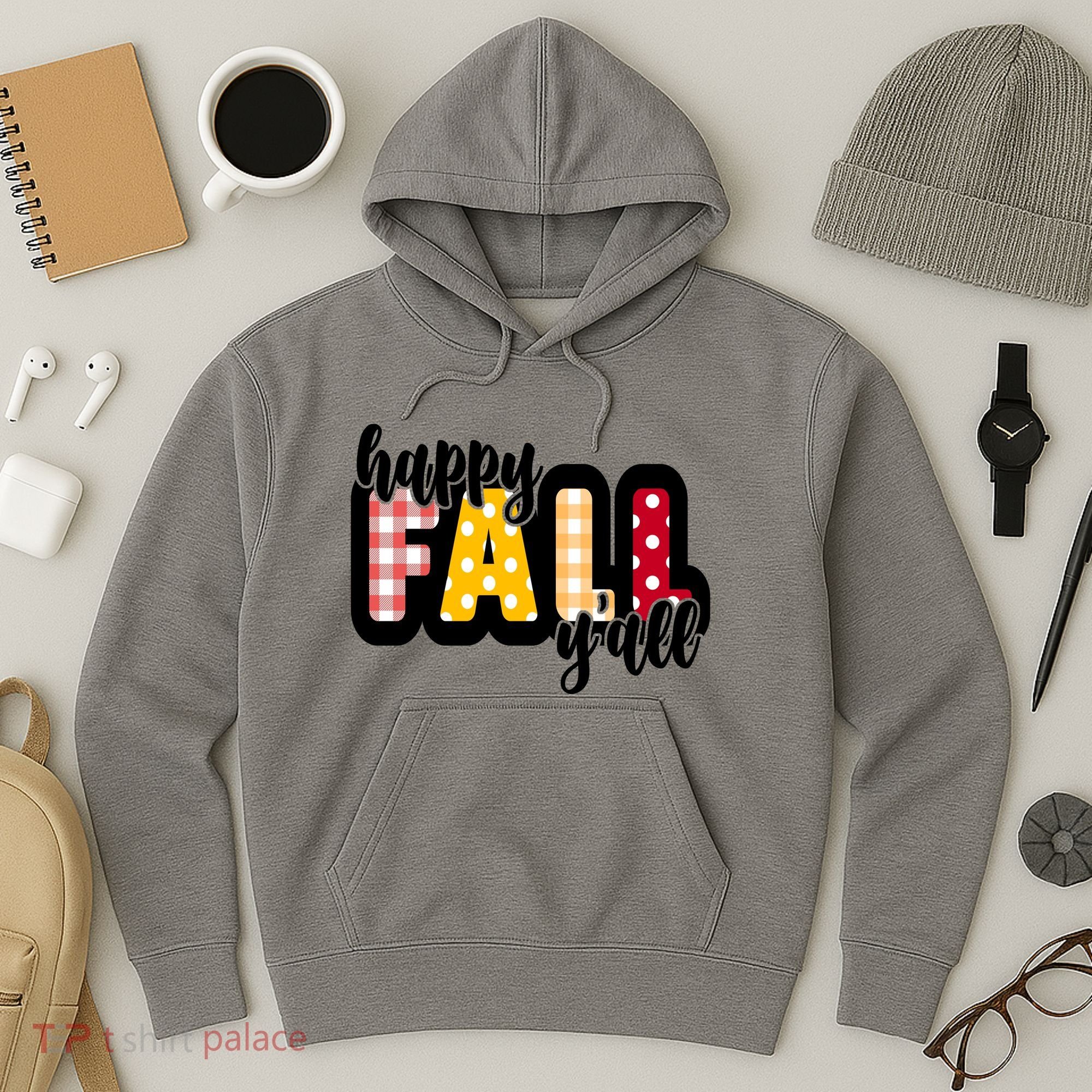 Happy Fall Yall Cozy Hoodie