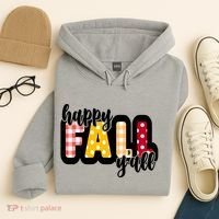 Happy Fall Yall Cozy Hoodie thumb 4