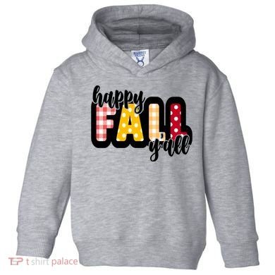 Happy Fall Yall Cozy Toddler Hoodie