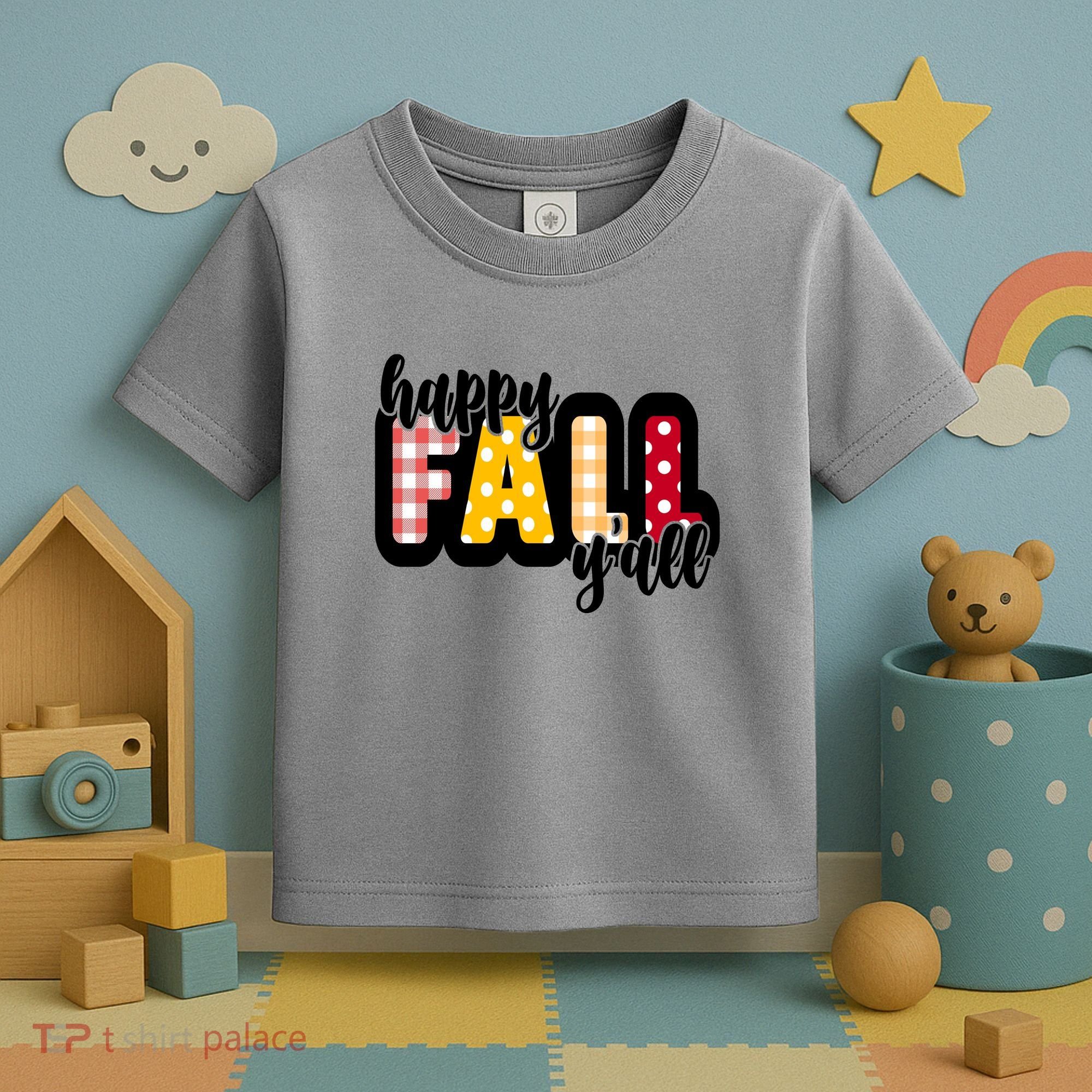 Happy Fall Yall Cozy Toddler T-Shirt