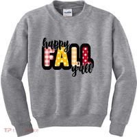 Happy Fall Yall Cozy Kids Sweatshirt thumb 0