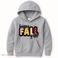 Happy Fall Yall Cozy Kids Hoodie thumb 0
