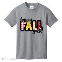 Happy Fall Yall Cozy Kids T-Shirt thumb 0