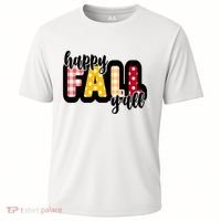 Happy Fall Yall Cozy Cooling Performance Crew T-Shirt thumb 0