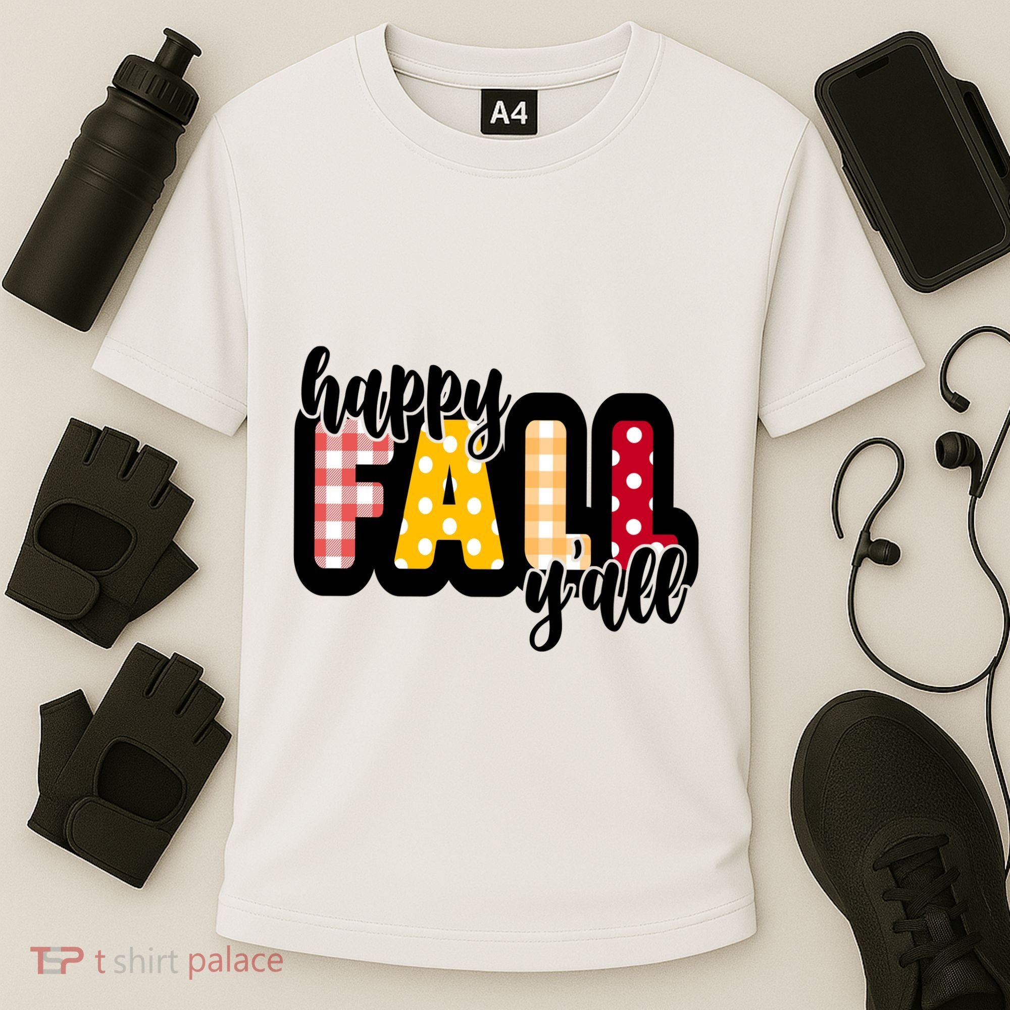 Happy Fall Yall Cozy Cooling Performance Crew T-Shirt
