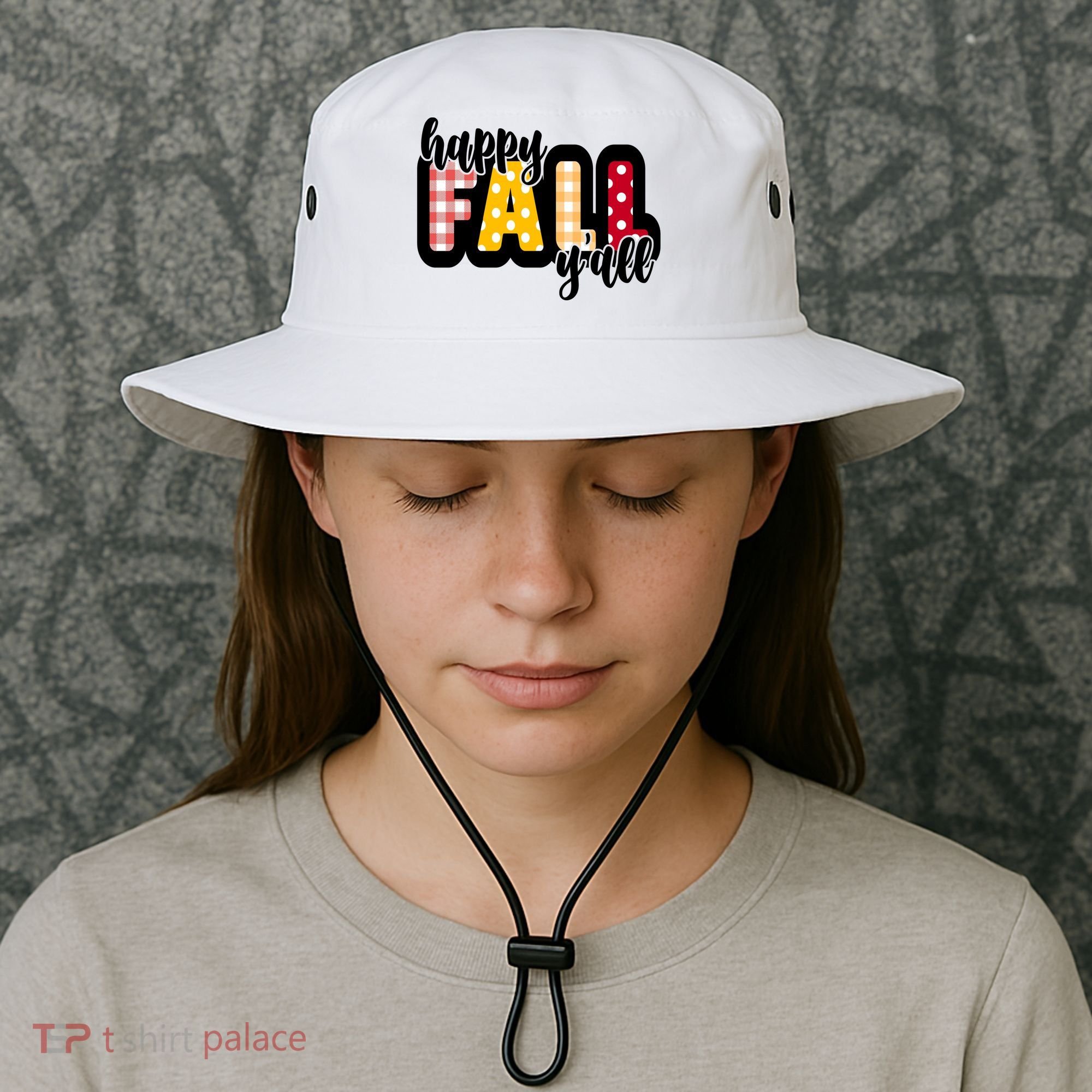 Happy Fall Yall Cozy Bucket Hat