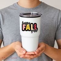 Happy Fall Yall Cozy Tumbler thumb 2