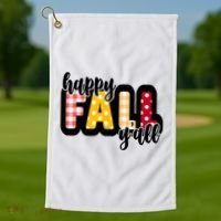Happy Fall Yall Cozy Golf Towel thumb 1